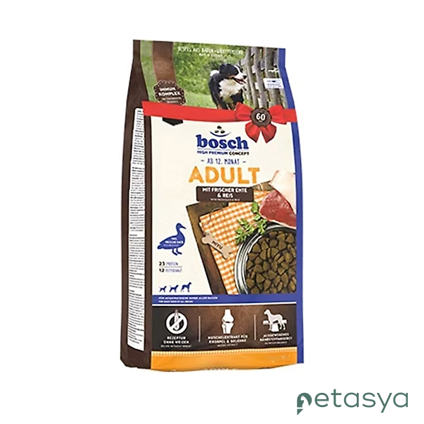 Bosch Ördek ve Pirinçli   Tahılsız Yetişkin Köpek Maması 3 Kg