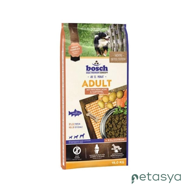 Bosch Somonlu ve Patatesli  Tahılsız Yetişkin Köpek Maması 15 Kg