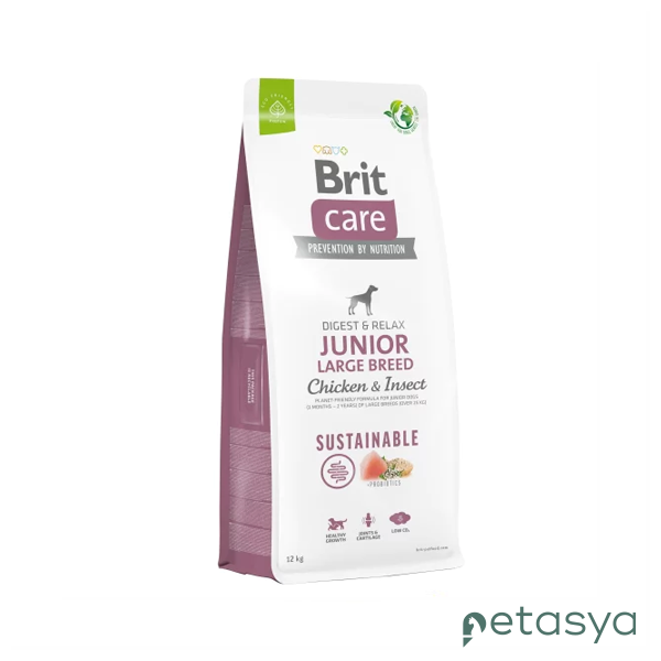 Brit Care Junior Digest&Relax  Tavuklu Larva Proteinli Büyük Irk Yetişkin Köpek Maması 3 Kg
