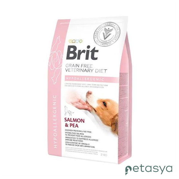 Brit Veterinary Diet Hypo-Allergenic  Cilt Sağlığı Destekleyici Tahılsız Köpek Maması 2 Kg
