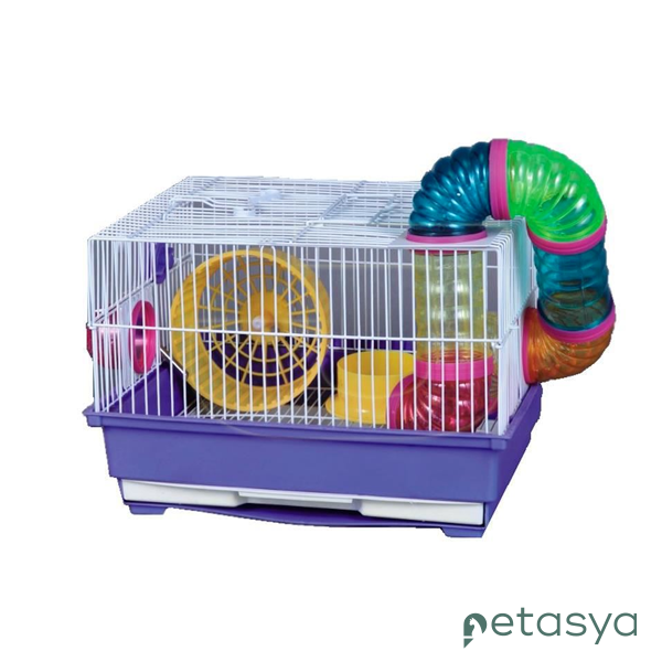 Dayang Borulu Hamster Kafesi Seti 35x28x23cm