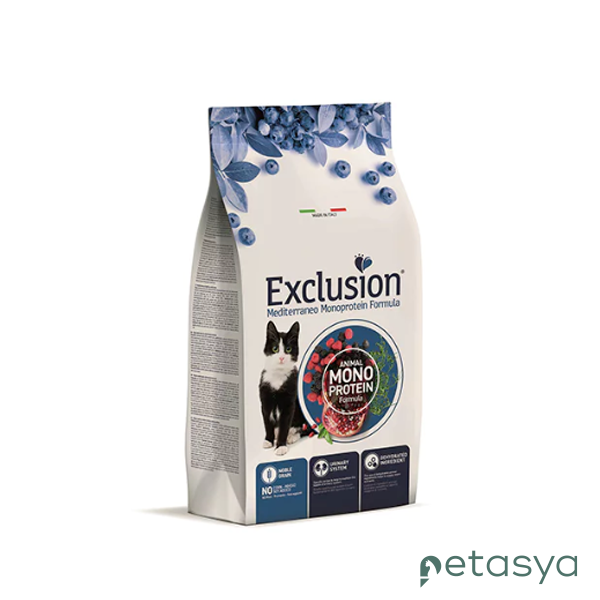 Exclusion Monoprotein Ton Balıklı ve Narlı  Düşük Tahıllı Kısırlaştırılmış Kedi Maması 1,5kg