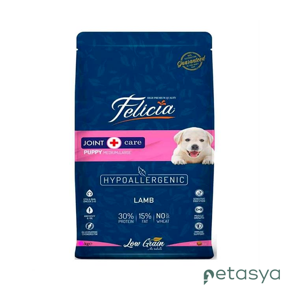Felicia HypoAllergenic Kuzulu Orta Büyük Irk  Düşük Tahıllı Yavru Köpek Maması 3kg
