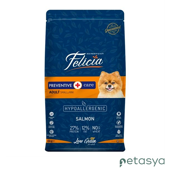 Felicia HypoAllergenic Somonlu Küçük Irk  Düşük Tahıllı Yetişkin Köpek Maması 6kg