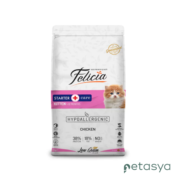 Felicia HypoAllergenic Tavuklu ve Hamsili  Düşük Tahıllı Yavru Kedi Maması 2kg