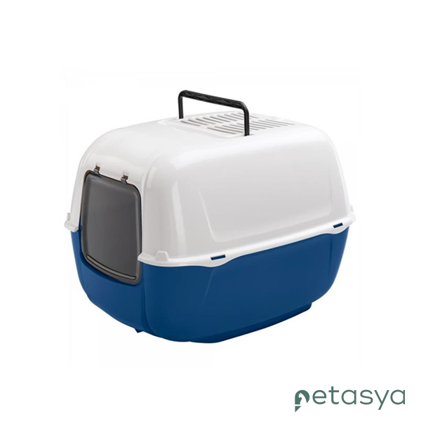 Ferplast Prima Azzurra Kapalı Kedi Tuvaleti  39,5x52,5x38cm