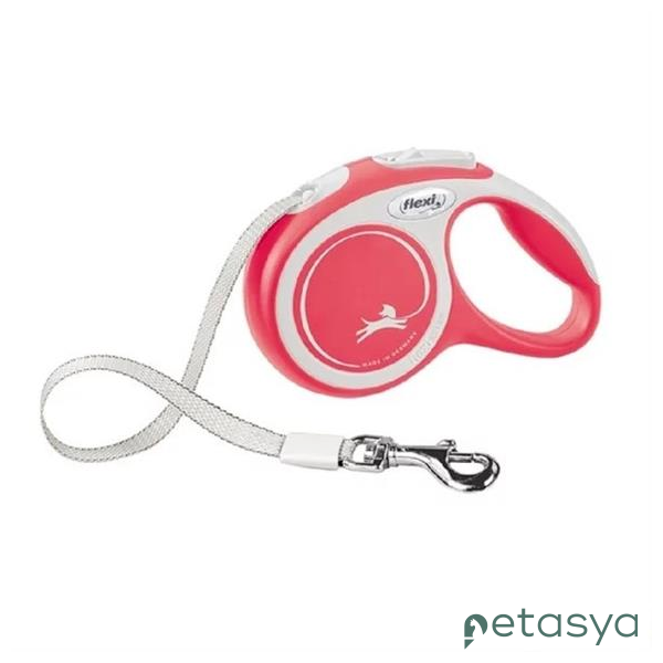 Flexi New Comfort Otomatik Şerit   Köpek Gezdirme Kayışı 5m [L] (Kırmızı)