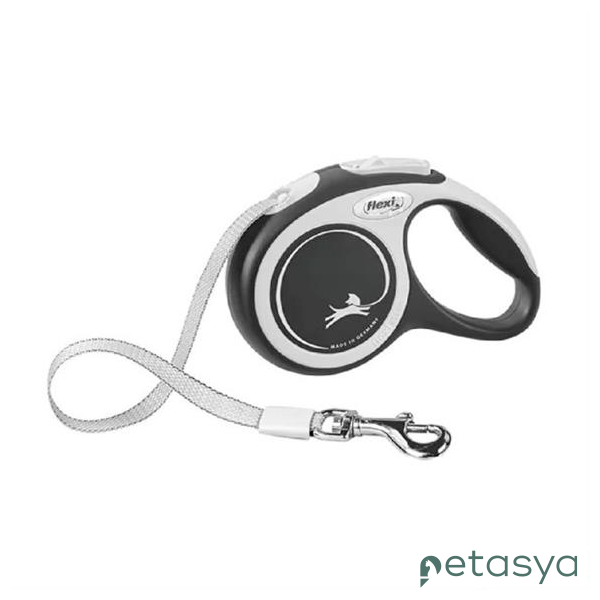 Flexi New Comfort Otomatik Şerit   Köpek Gezdirme Kayışı 5m (Siyah) [S]