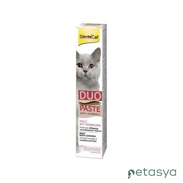 GimCat Duo Anti-Hairball Tüy Sağlığı için  Tavuklu Kedi Macunu 50gr
