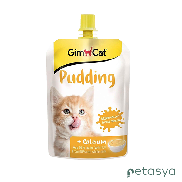 GimCat Sütlü Kalsiyum İlaveli  Kedi Ödül Pudingi 150gr
