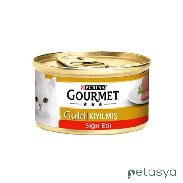 Gourmet Gold Kıyılmış Sığır Etli  Kedi Konservesi 85 Gr