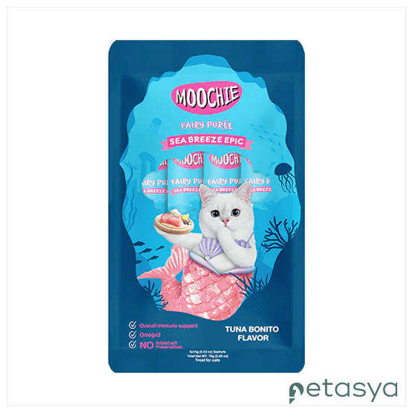 MOOCHIE Ton Balıklı ve Palamutlu  Sıvı Kedi Ödül Maması 15gr (5li)