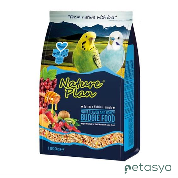 Nature Plan Meyve Aromalı Ballı  Muhabbet Kuşu Yemi 1000gr