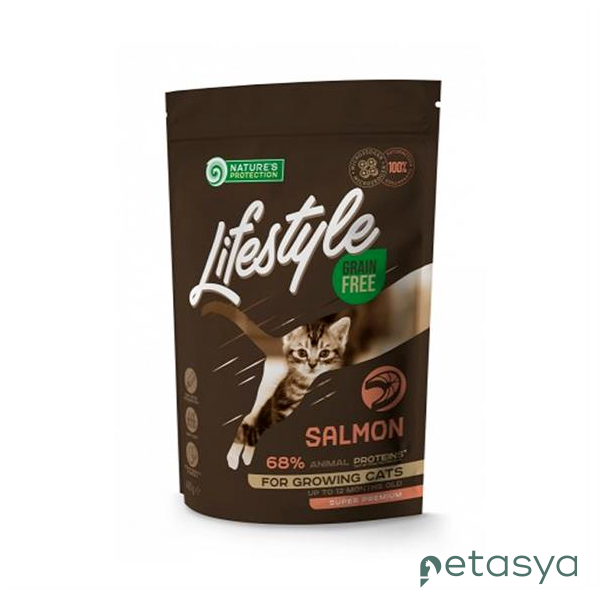 Natures Protection Lifestyle Tahılsız Somonlu  Yavru Kedi Maması 1,5 Kg