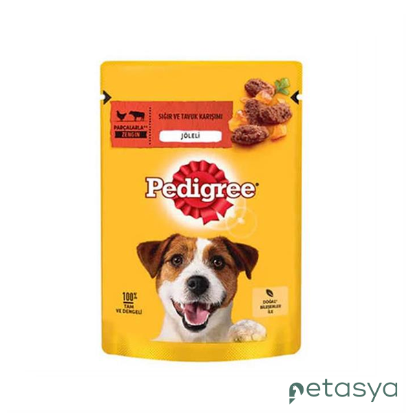 Pedigree Pouch Sığır Etli ve Tavuklu  Yetişkin Köpek Konservesi 100gr