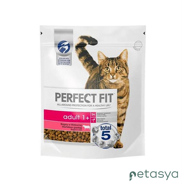 Perfect Fit Sığır Etli  Yetişkin Kedi Maması 750 Gr