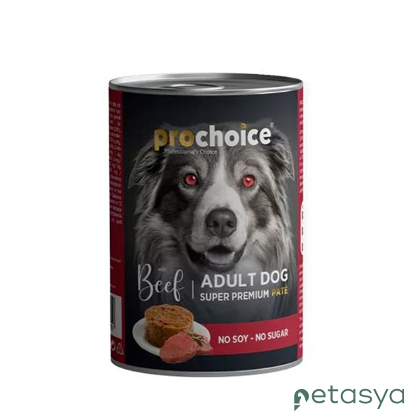 ProChoice Sığır Etli Şekersiz Ezme   Yetişkin Köpek Konservesi 400gr