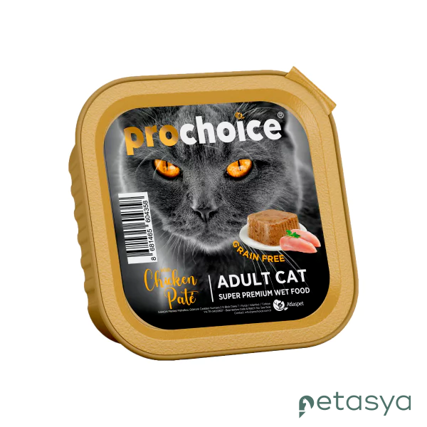 ProChoice Tavuklu Tahılsız Ezme  Yetişkin Kedi Konservesi 100 Gr