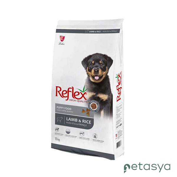 Reflex Kuzu Etli ve Pirinçli   Yavru Köpek Maması 15kg