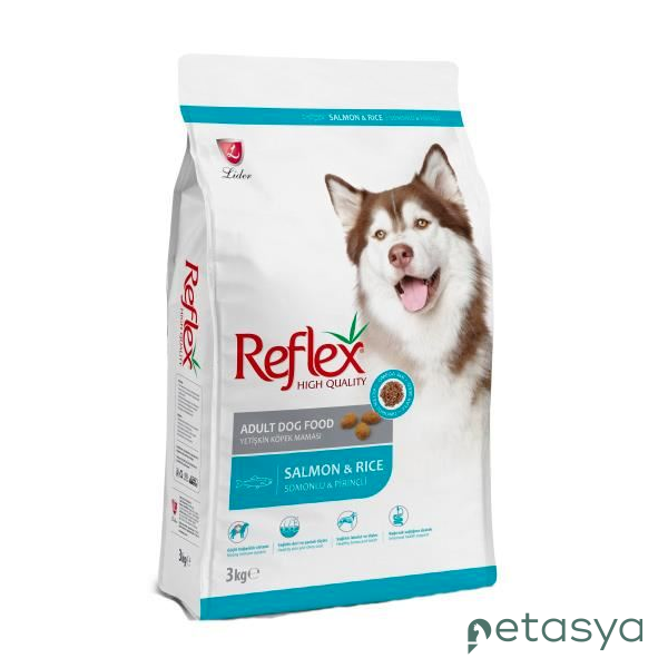 Reflex Somonlu ve Pirinçli  Yetişkin Köpek Maması 3kg
