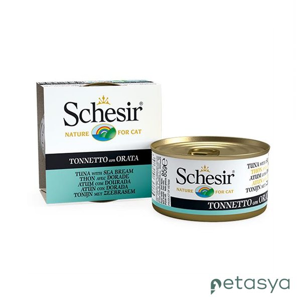 Schesir Jöle İçinde Ton Balıklı ve Çipuralı  Kedi Konservesi 85gr