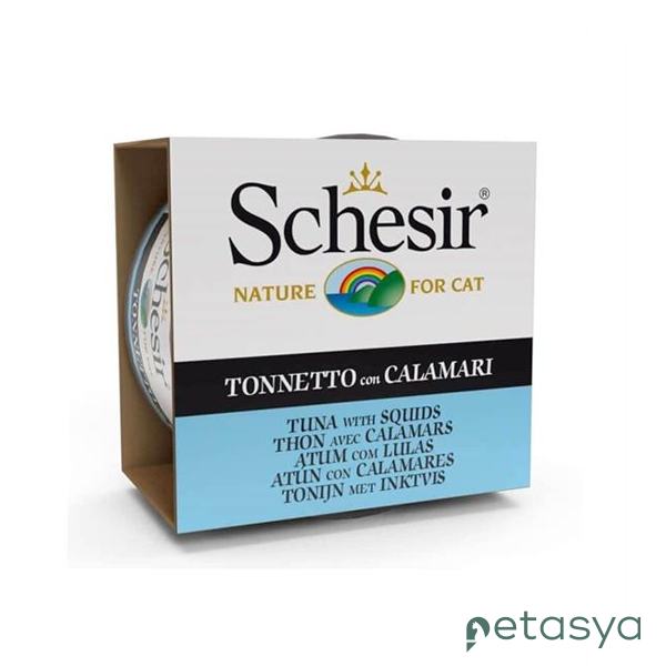 Schesir Ton Balık ve Kalamarlı  Kedi Konservesi 85gr