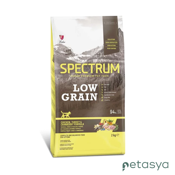 Spectrum Tavuklu Hindili ve Kızılcıklı   Düşük Tahıllı Yavru Kedi Maması 2kg