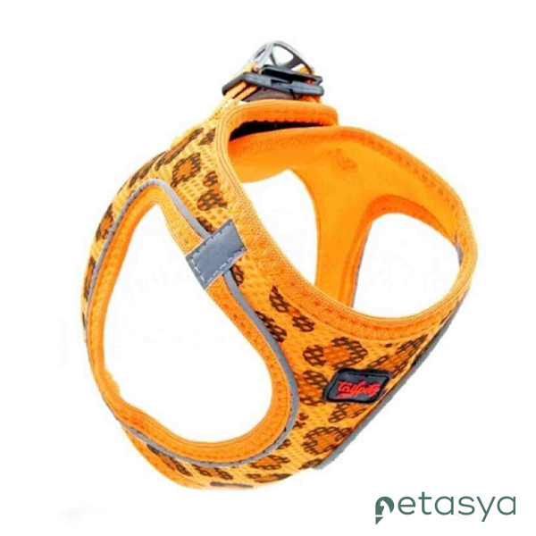 Tailpetz Air Mesh Harness Leopard  Köpek Göğüs Tasması 30-32 cm [S]