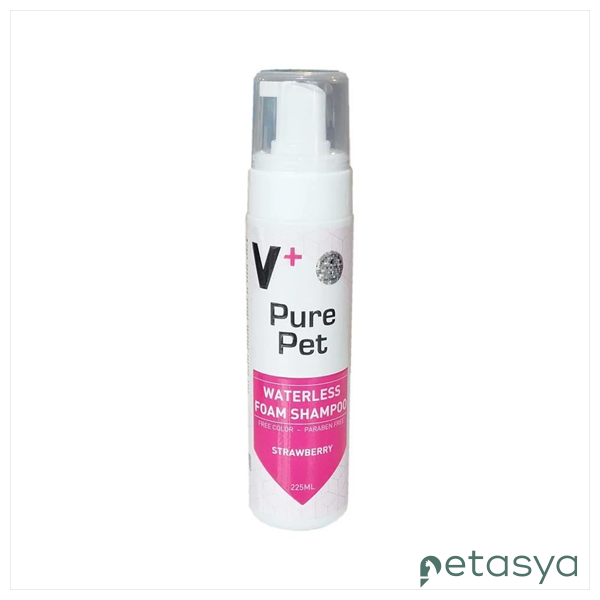 V+ Pure Pet Çilekli   Kedi ve Köpek Köpük Şampuan 225ml