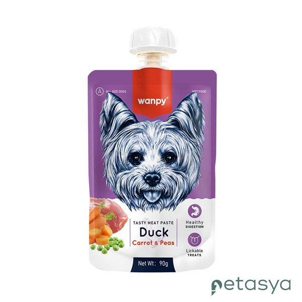Wanpy Ördek Etli ve Havuçlu Ezme  Köpek Ödül Maması 90gr