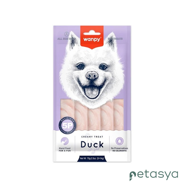 Wanpy Ördekli Sıvı Köpek Ödül Maması 14gr (5li)