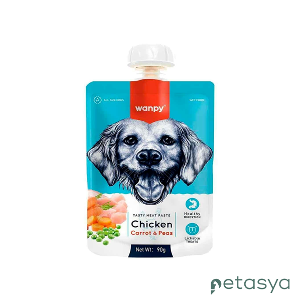 Wanpy Tavuklu ve Havuçlu Ezme  Köpek Ödül Maması 90gr