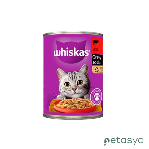 Whiskas Sos İçinde Sığır Etli   Yetişkin Kedi Konservesi 400gr