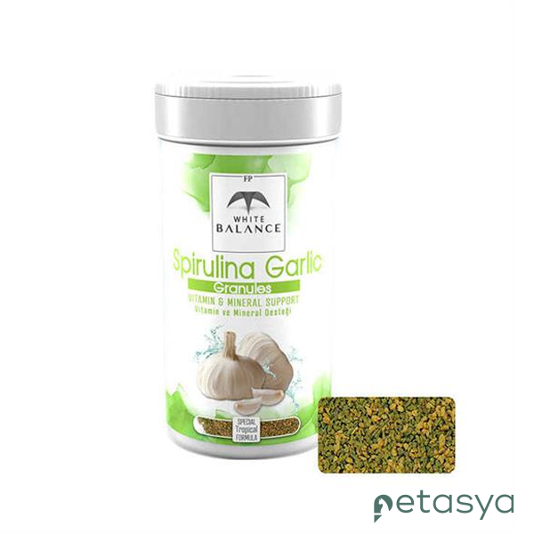 White Balance Spirulina Garlic  Balık Yemi 250ml