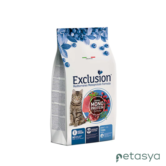 Exclusion Monoprotein Ton Balıklı Narlı ve  Yaban Mersinli Düşük Tahıllı Yetişkin Kedi Maması 1,5kg