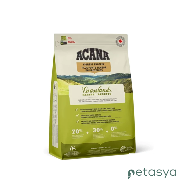 Acana Grasslands Kuzulu Ördekli ve Balıklı   Tahılsız Yetişkin Köpek Maması 2kg