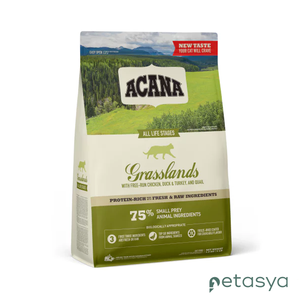 Acana Grasslands Ördekli ve Tavuklu Tahılsız  Kedi Maması 1,8kg