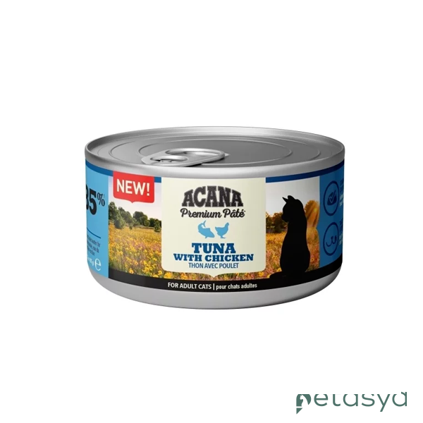 Acana Premium Pate Ton Balıklı ve Tavuklu Ezme      Yetişkin Kedi Konservesi 85gr