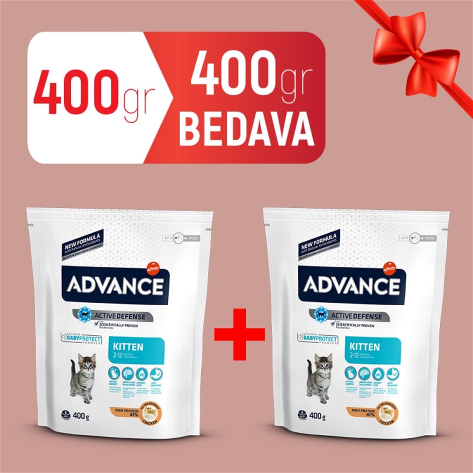 Adv.cat Kıtten 400+400 G