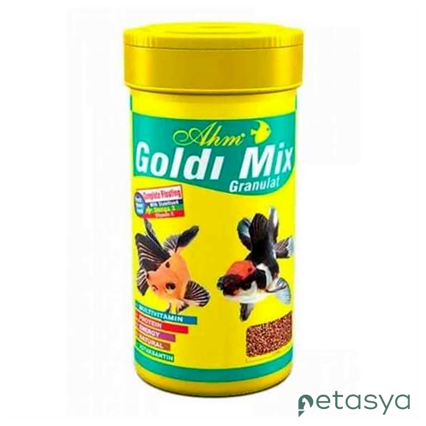 Ahm Goldi Mix Granulat Balık Yemi 100 ml