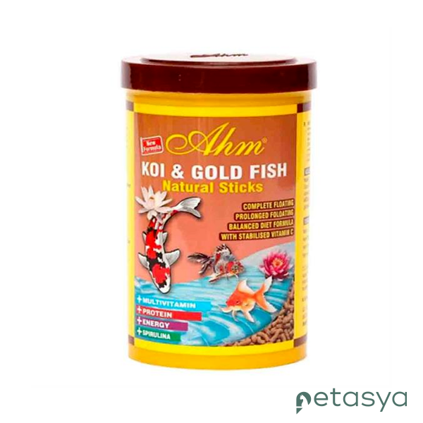 Ahm Koi&Gold Fish Natural Sticks Balık Yemi 1000ml