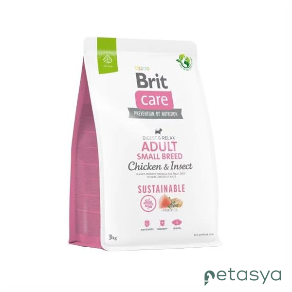 Brit Care Digest&Relax Tavuklu Larva Proteinli  Küçük Irk Yetişkin Köpek Maması 3 Kg