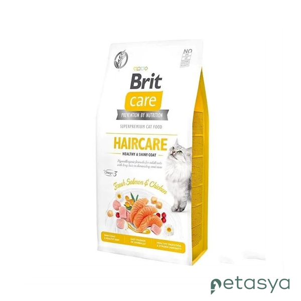 Brit Care Haircare   Hypo-Allergenic Deri ve Tüy Sağlığı için Tahılsız Yetişkin Kedi Maması 2 Kg