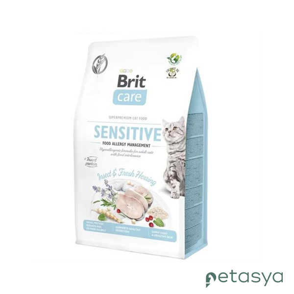Brit Care Sensitive Hypo-Allergenic  Böcek Proteinli Tahılsız Yetişkin Kedi Maması 7 Kg