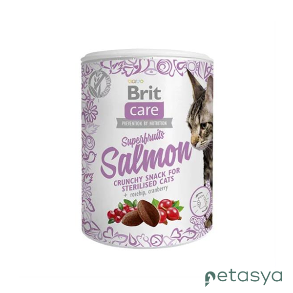 Brit Care Superfruits Somonlu ve Kızılçıklı  Kıtır Kısırlaştırılmış Ödül Maması 100 Gr