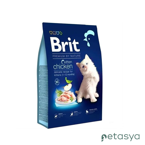 Brit Premium By Nature Tavuklu  Yavru Kedi Maması 8 Kg