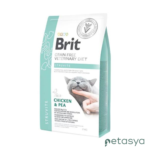 Brit Veterinary Diet Struvite  İdrar Yolu Sağlığı Destekleyici Tahılsız Kedi Maması 2kg