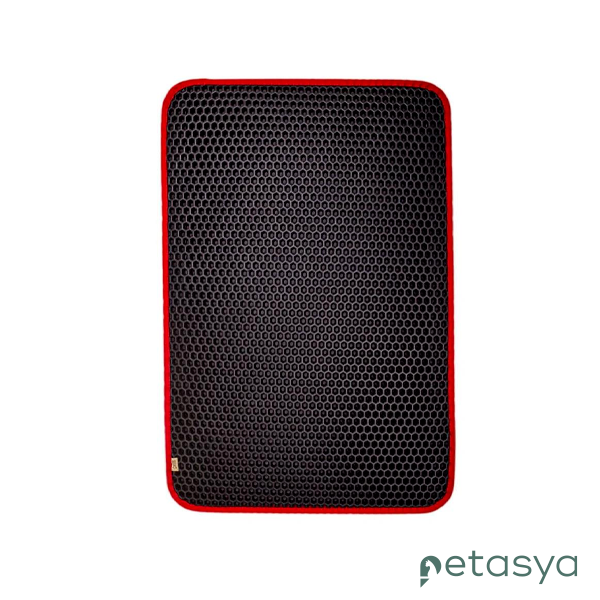 Cattie Elekli Kedi Tuvaleti Önü Paspası  37x50cm(Kırmızı)