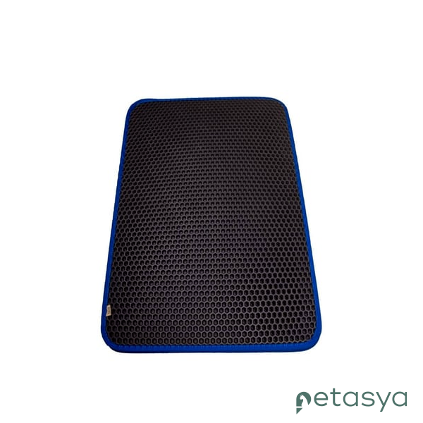 Cattie Elekli Kedi Tuvaleti Önü Paspası  50x75cm(Mavi)