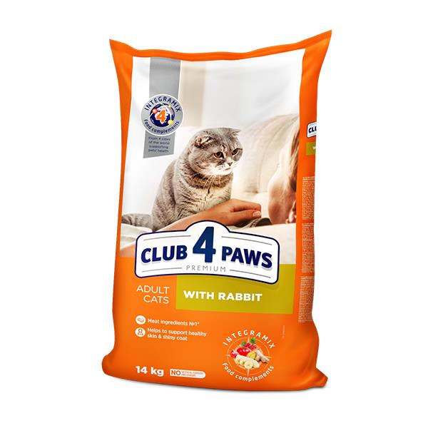Club4Paws Premium Tavşanlı Yetişkin Kedi Maması 14 Kg